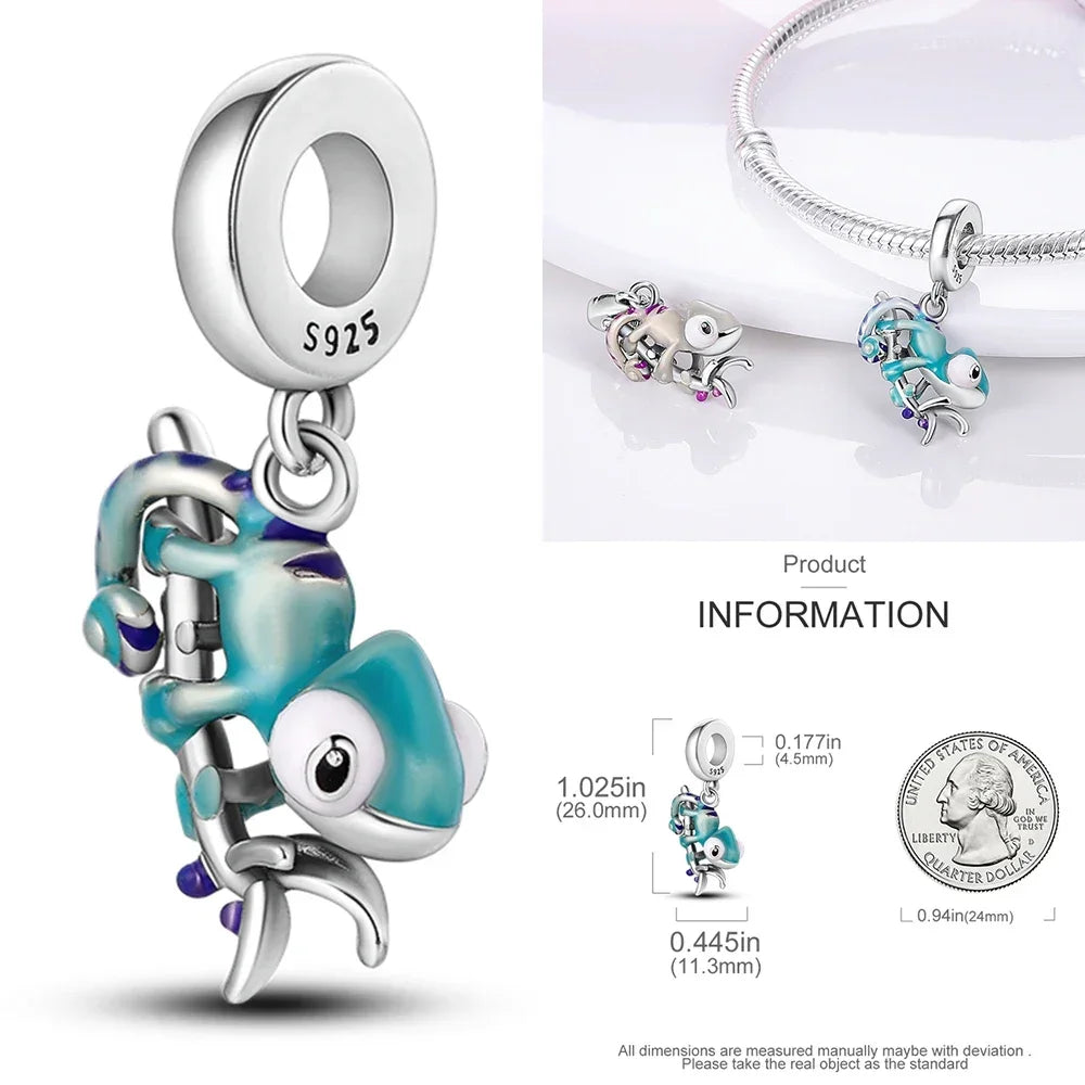 Hot Sale Night Glow Firefly Charm Beads For 3mm 925 Original Bracelet Women 925 Silver Pendant Bead DIY Jewelry Gift