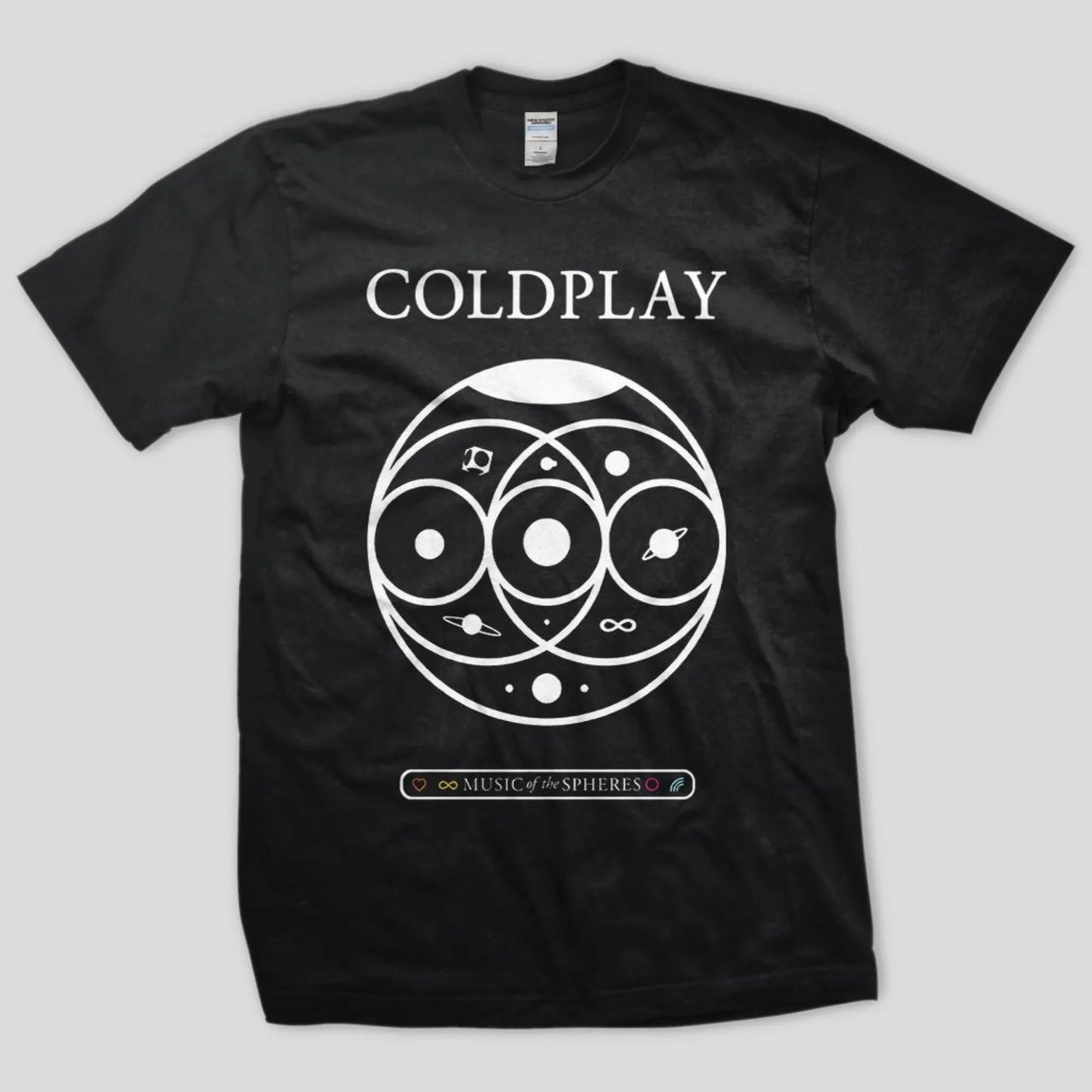 Cold-play Music of The Spheres World Tour 2025 Tshirts Cotton Tees Heavy Mental Fashion Graphic T-shirt Short Sleeve Unisex Tops