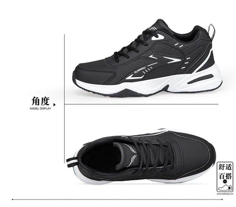 Autumn New Men Microfber Running Shoes Luxury Brand Men Shoes School Student Air-cushion Sneakers Fashion Man Casual Shoes 35-48