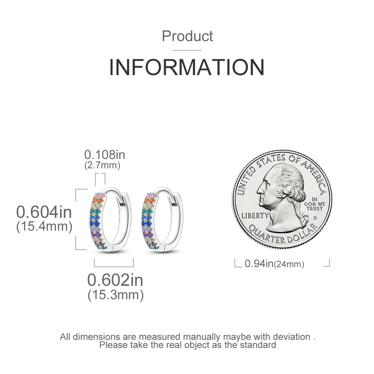 925 Silver Hoop Earrings  For Woman Pendientes Zircon Heart Shape Star Eardrop Original Earring Fashion Jewelry