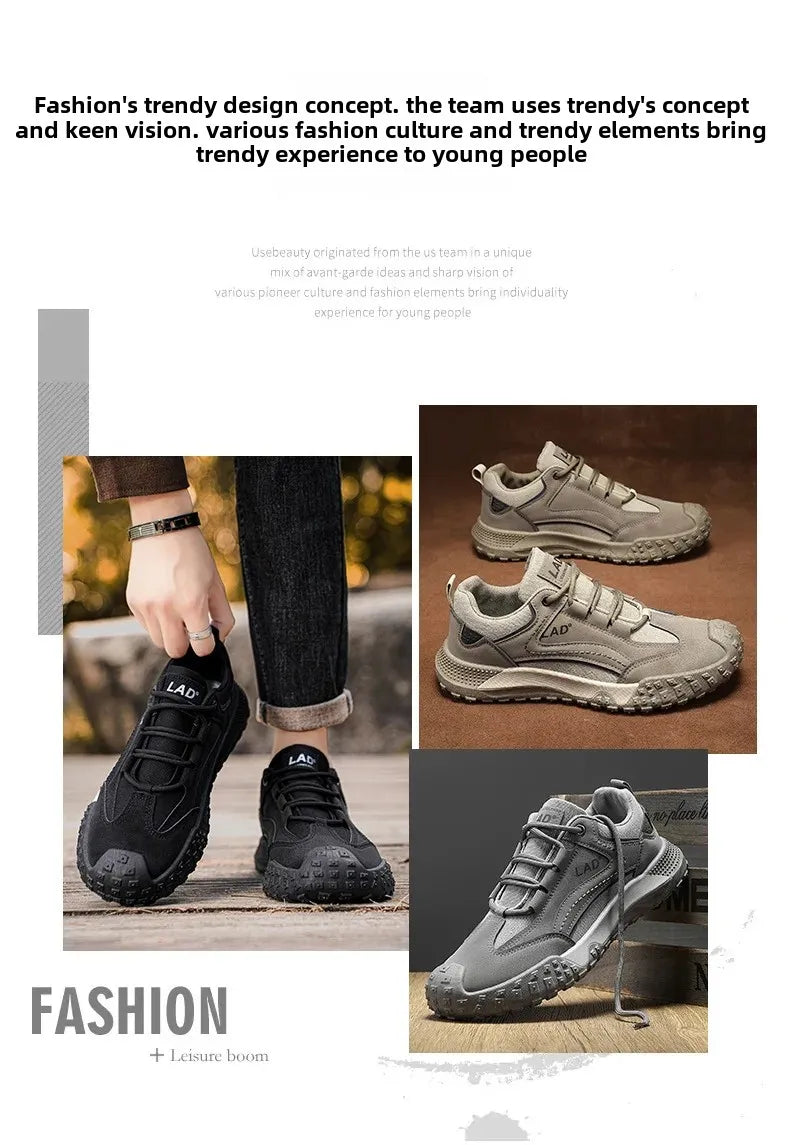 Men's Breathable Mesh Sport Shoes Casual Outdoor Climbing Anti-slip Wear-resistant Workwear Mountain Climbing Shoes Hot Sale Of