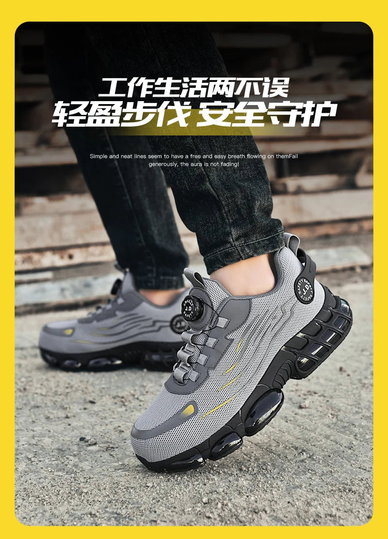 Men's Military Tactical Boots Army Boots Men Side Zipper Military Boots Men Anti-Slip Ankle Boots Work Safety Shoes Hiking Shoes