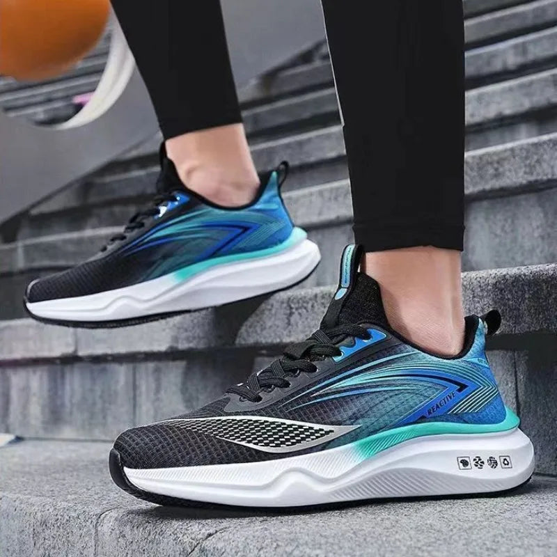 Summer Cross-border Hot Sale Men's Women Sneakers High Quality Breathable Damping Air-cushion Running Shoes Zapatillas Plus 46