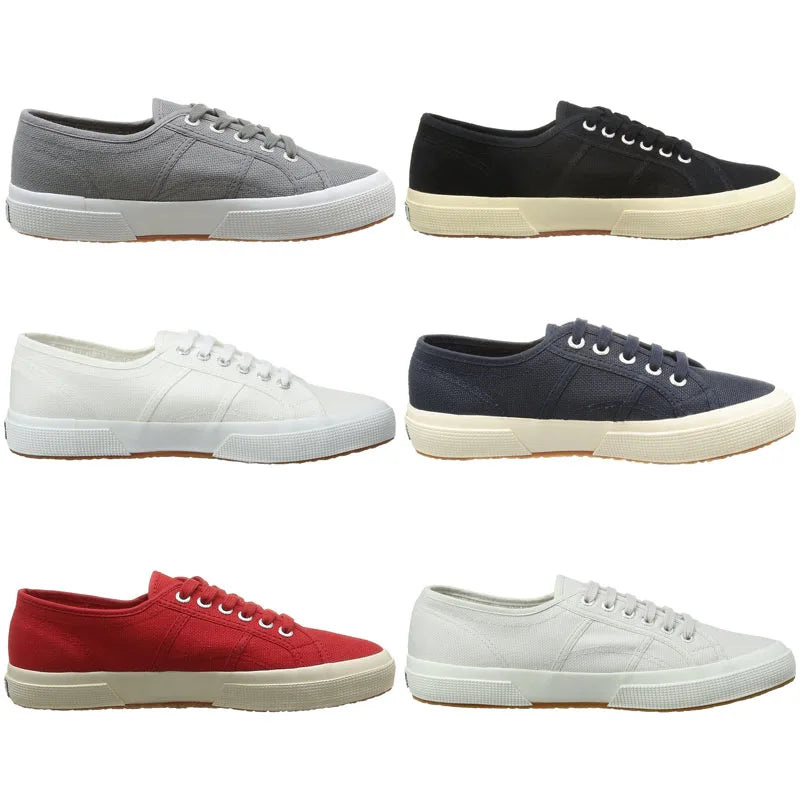 Superga 2750Plus Low-Top Casual oes Classic Canvas Sneakers Men's Mint een ex Flat Laced Korean Sle Pure Color