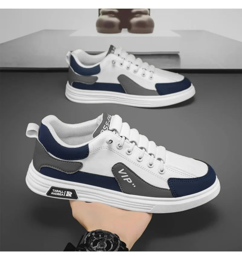 2025 Spring and Autumn New Men's Shoes Leather Low Cut Fashion Trendy Running Sports Men's Casual Trendy Shoes