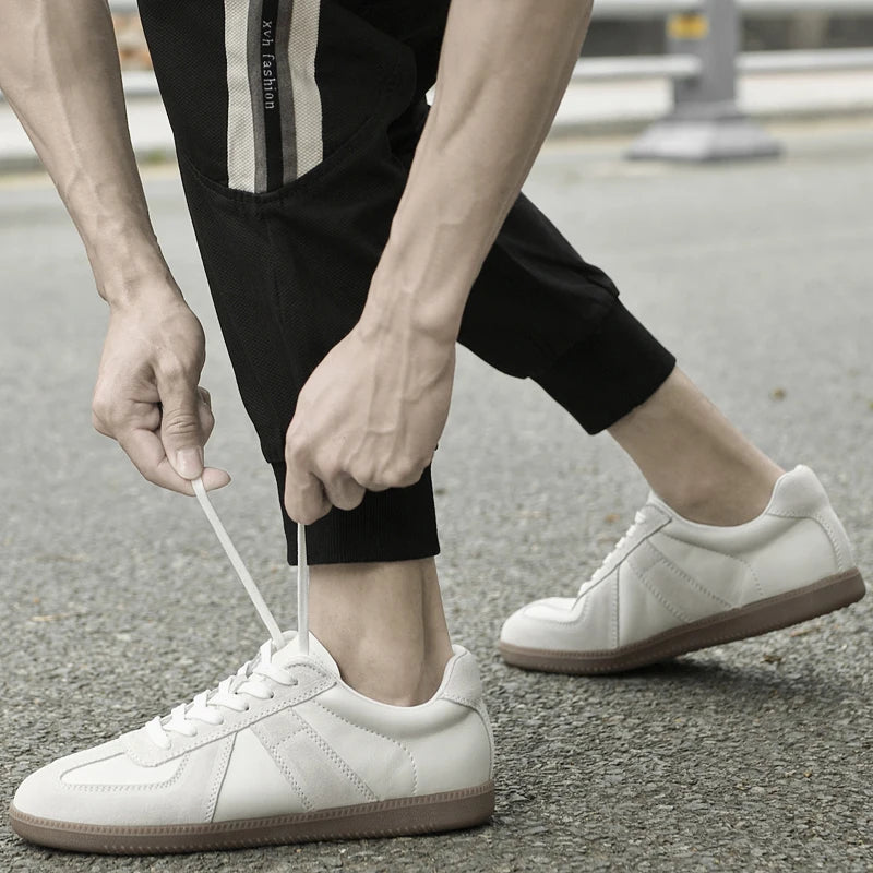 Genuine Leather Men's Casual Shoes Non Slip Male Walking Sneakers Comfortabel Tenis Masculino New Leisure Walk Outdoor Footwear