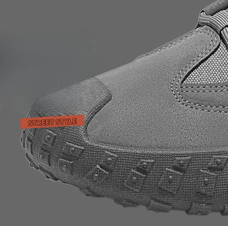 Men's Breathable Closed-Toe Hiking Shoes Non-Slip Lace-Up Low-Cut Casual Athletic Shoes Durable Outdoor Walking Sneakers for Men