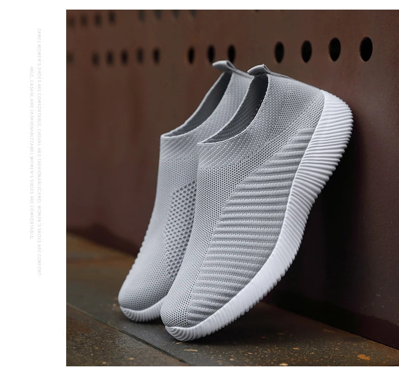 New Pink Women Shoes Soft Sneakers Lightweight And Comfortable Women Slip On Lazy Loafers Walking Shoes For Women Size 36-42