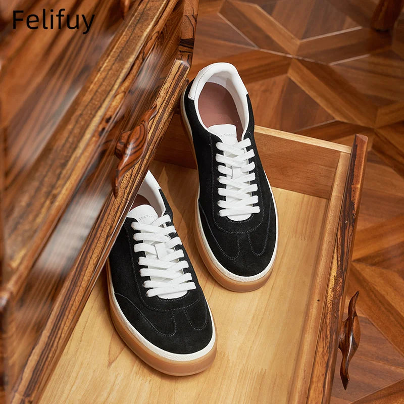 Men's Tenis Masculino Shoes Men's Leather Skate Shoes Men Fashion Casual Walking Shoes Classic Flats Men Lace-Up Mens Sneakers