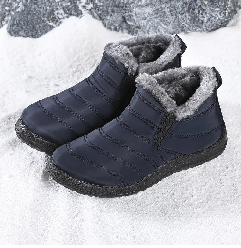 Men's Sneakers Warm Winter Sneakers With Fur Shoes Man Casual Sneaker Slip On Winter Shoes For Men Loafers 2025 Casual Shoes