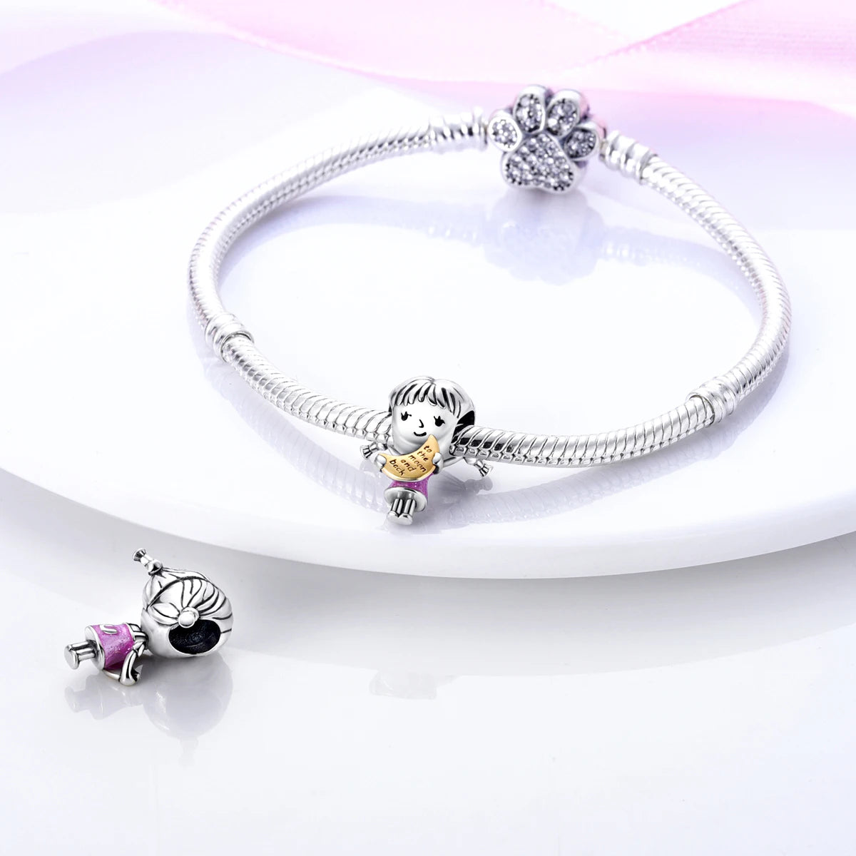 Silver Plated Cute Animals Charms Pendant Lovely Penguin Avocado Dangle Charm Beads Fit Bangle Bracelet Necklace Women Jewelry