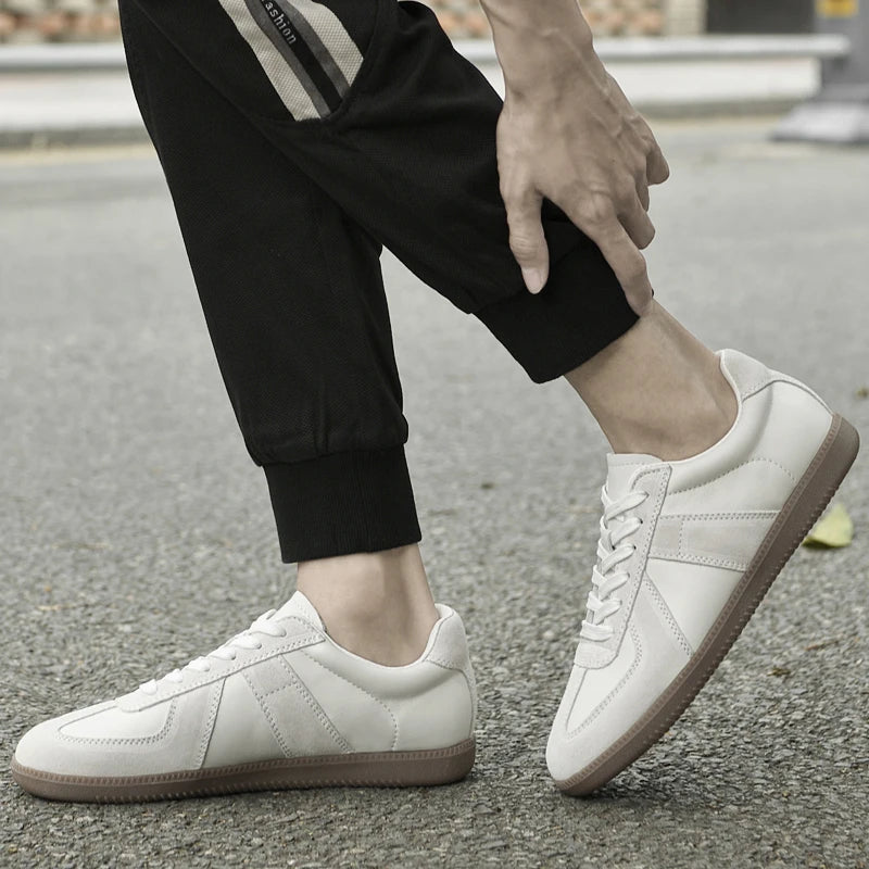 Genuine Leather Men's Casual Shoes Non Slip Male Walking Sneakers Comfortabel Tenis Masculino New Leisure Walk Outdoor Footwear