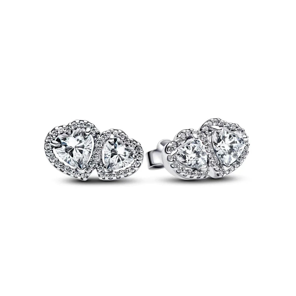 Sparkling Colorful Hoop Earrings 925 Sterling Silver Hypoallergenic Jewelry Embellished With Zircon Elegant Luxury Style Female