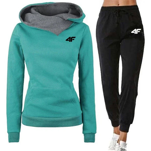 Outdoor Hot Sales Daily Women's Tracksuit Hoodies Long Sleeves Casual Single Piece Sweatshirts Sweatpants Comfort Jogging Sports