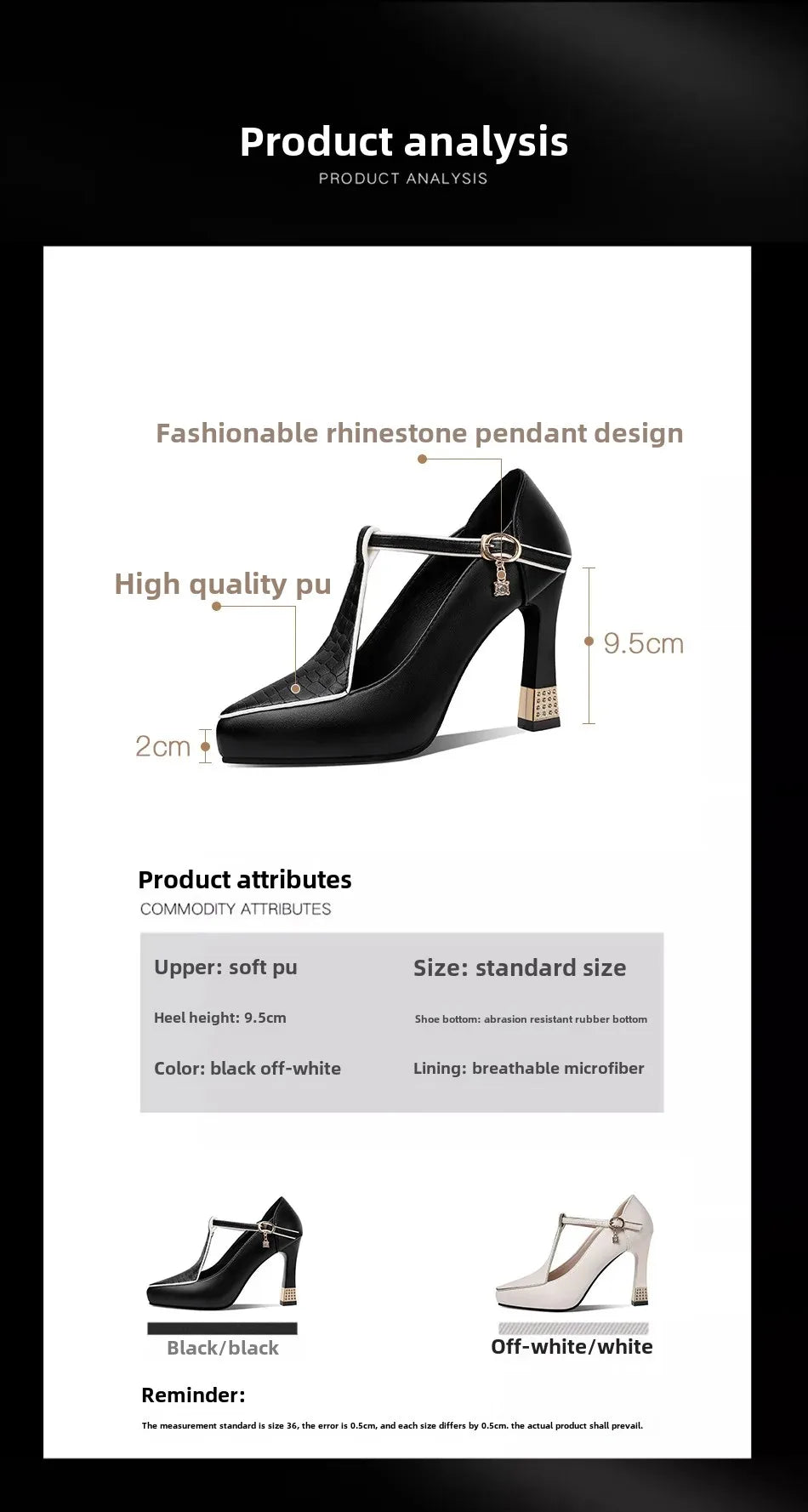 2024 Spring Vintage Fashion Women's Pointed Toe Shallow Sole One-Piece Buckle Mary Sandals High Heels Polyurethane Leather