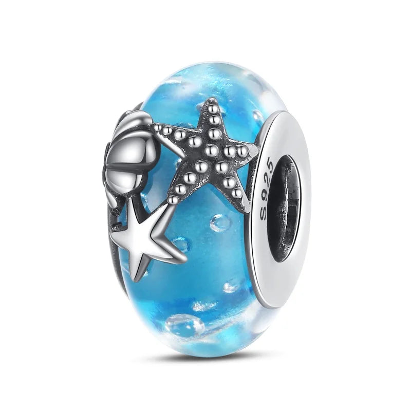 925 Sterling Silver Chameleon Luminous Firefly Butterfly Charms Beads Fit Qikaola 925 Original Bracelets Fine DIY Jewelry Making