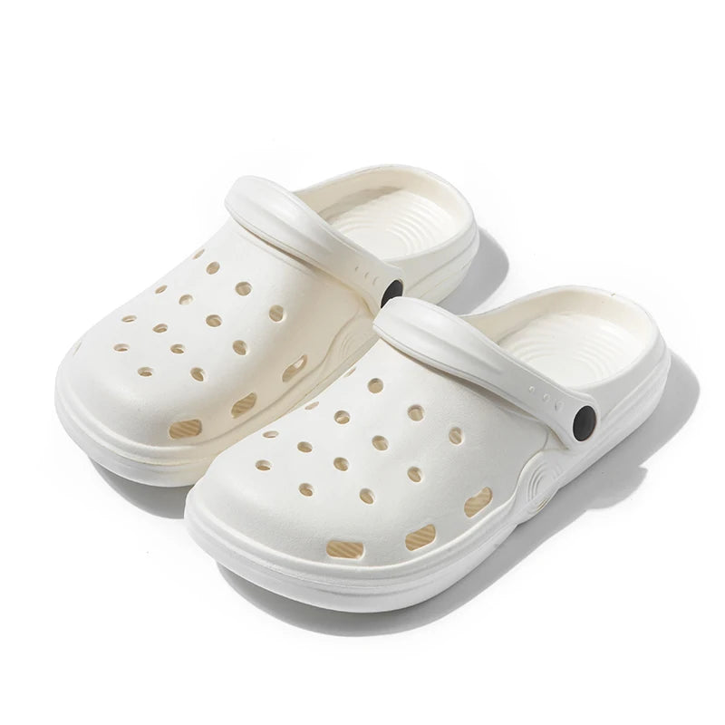 Women Summer Beach Sandals Casual Garden Clogs Outdoor Closed Toe Sandals for Men Couples Non Slip House Shower Slippers