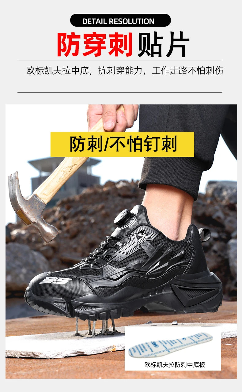 Men's Military Tactical Boots Army Boots Men Side Zipper Military Boots Men Anti-Slip Ankle Boots Work Safety Shoes Hiking Shoes
