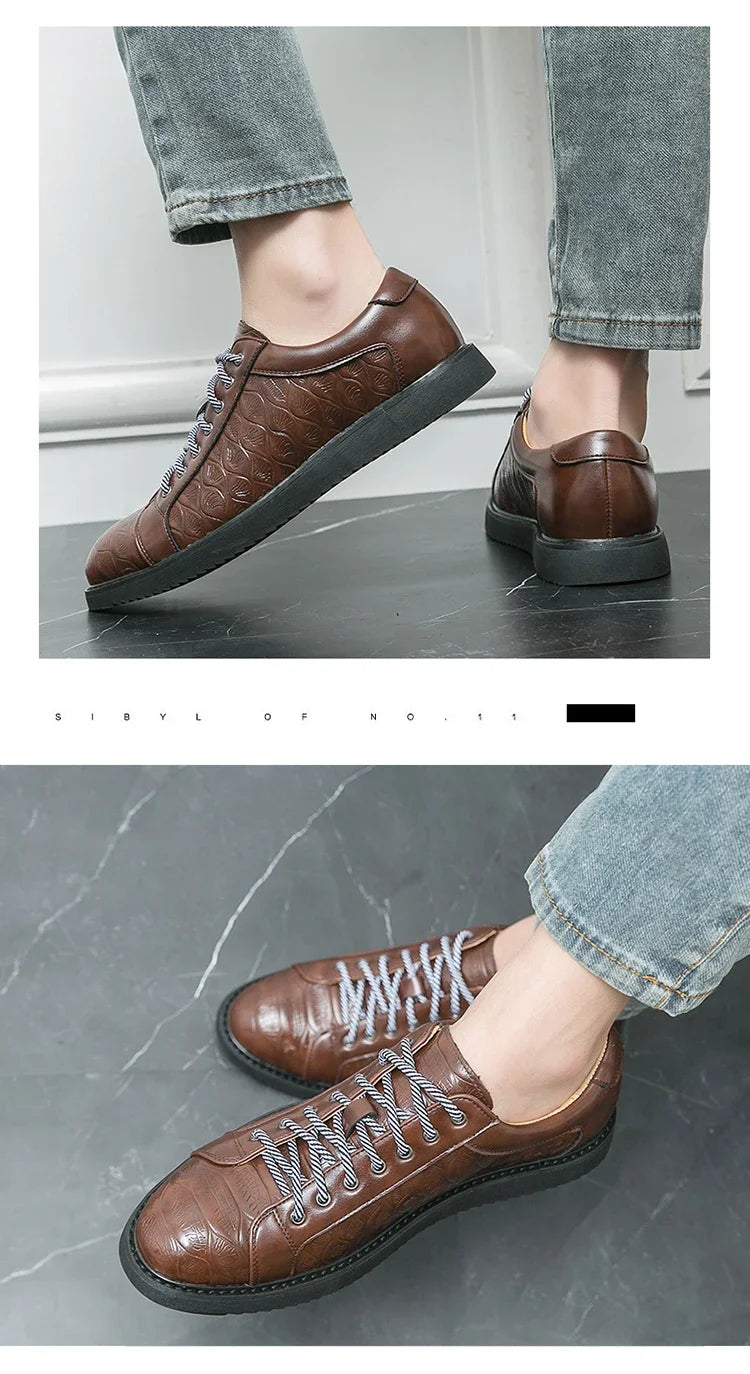 Original Sneakers Replicas Summer Shoes for Men Shoes 2024 Style Men Leather Shoe Natural Cowhide Leather Social Shoe Male Women
