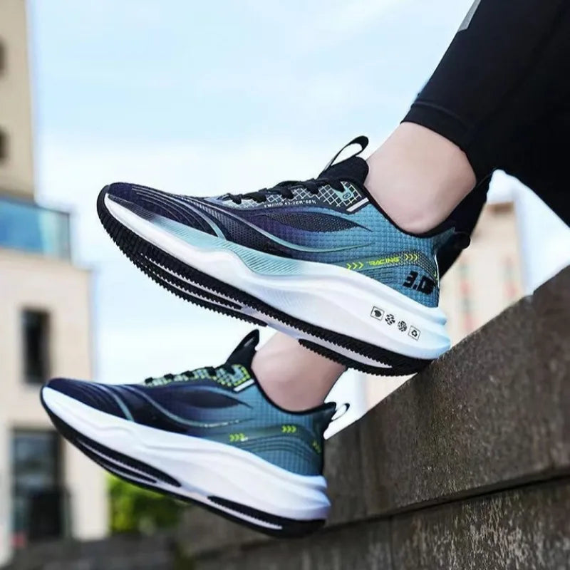 Summer Cross-border Hot Sale Men's Women Sneakers High Quality Breathable Damping Air-cushion Running Shoes Zapatillas Plus 46