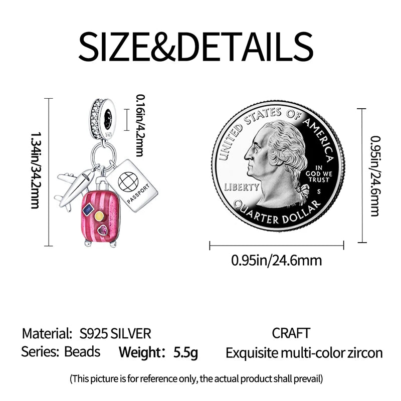 925 Sterling Silver Chameleon Luminous Firefly Butterfly Charms Beads Fit Qikaola 925 Original Bracelets Fine DIY Jewelry Making