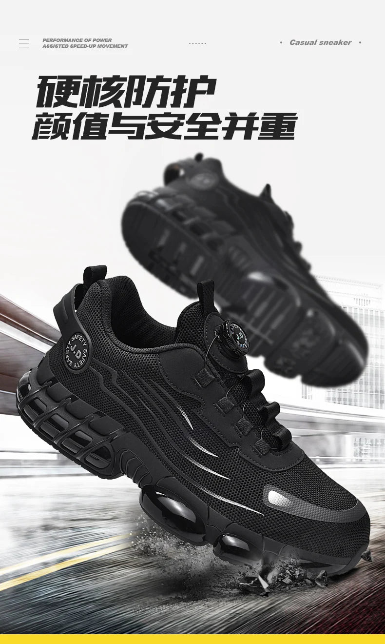 Men's Military Tactical Boots Army Boots Men Side Zipper Military Boots Men Anti-Slip Ankle Boots Work Safety Shoes Hiking Shoes