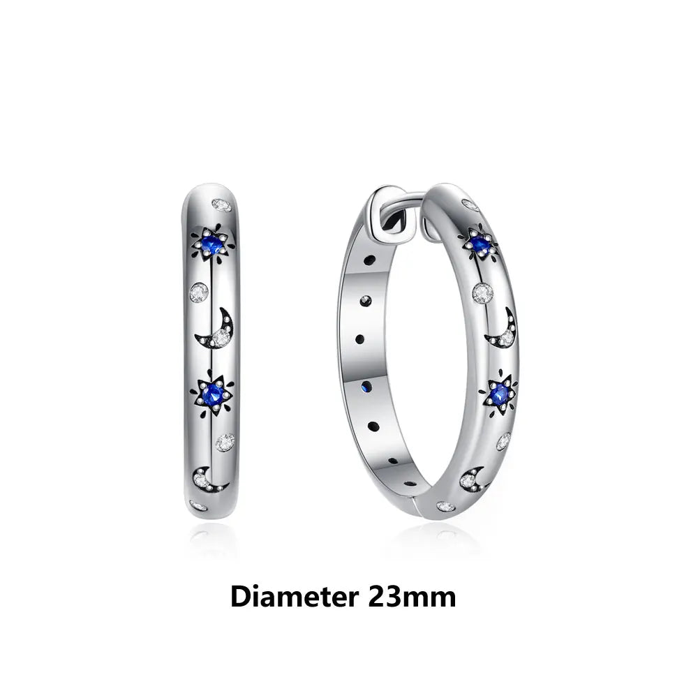 Original 925 Sterling Silver Earrings 2025 Stud Hoop Crystal Earings For Women Rose Gold Crown Heart Infinity Bee Earing Jewelry