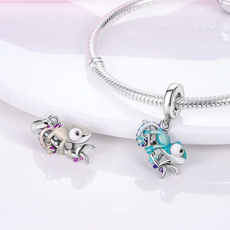 Hot Sale 925 Sterling Silver Charm Beads Glowing Luminous Firefly Star Light Bulb Pendant for Bracelet DIY Charms Jewelry