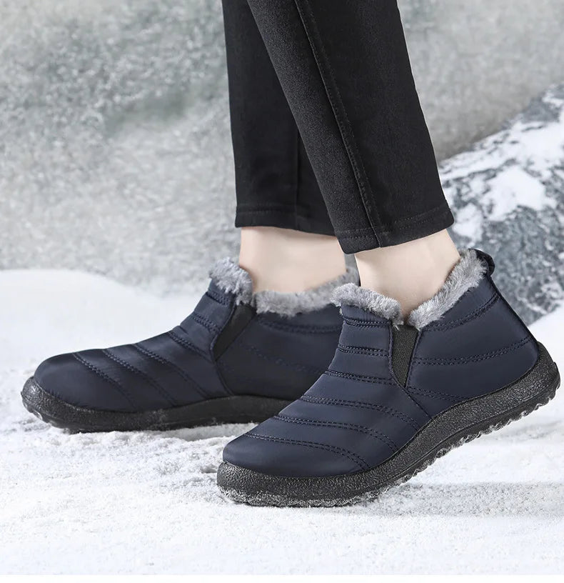 Men's Sneakers Warm Winter Sneakers With Fur Shoes Man Casual Sneaker Slip On Winter Shoes For Men Loafers 2025 Casual Shoes