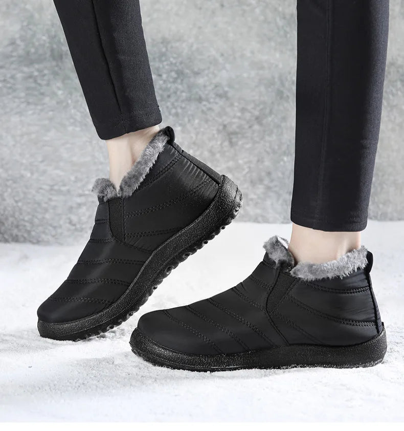 Men's Sneakers Warm Winter Sneakers With Fur Shoes Man Casual Sneaker Slip On Winter Shoes For Men Loafers 2025 Casual Shoes