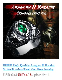 BEIER Wholesale Classic Garden Flower Skull Ring For Man Stainless Steel Man's Punk Style Jewelry BR8-071 US Size Halloween Gift