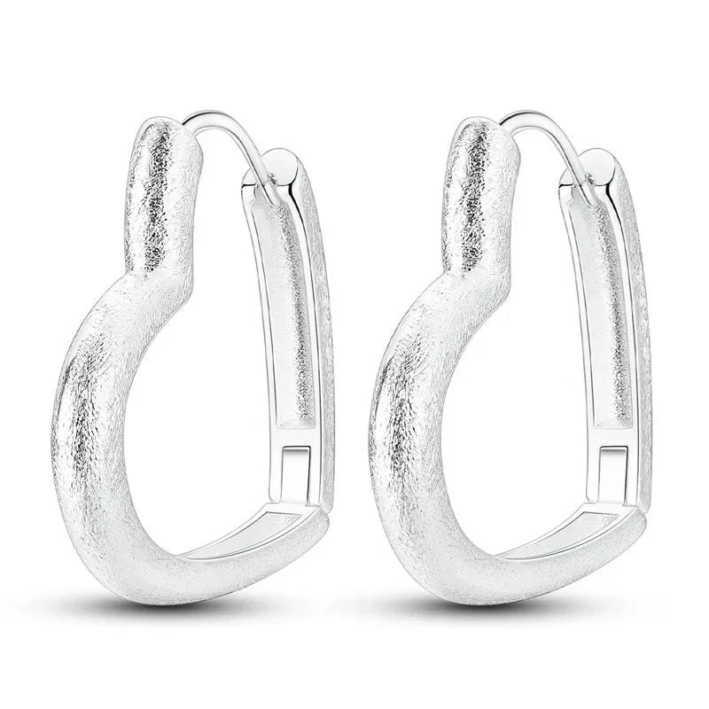 Sparkling Colorful Hoop Earrings 925 Sterling Silver Hypoallergenic Jewelry Embellished With Zircon Elegant Luxury Style Female