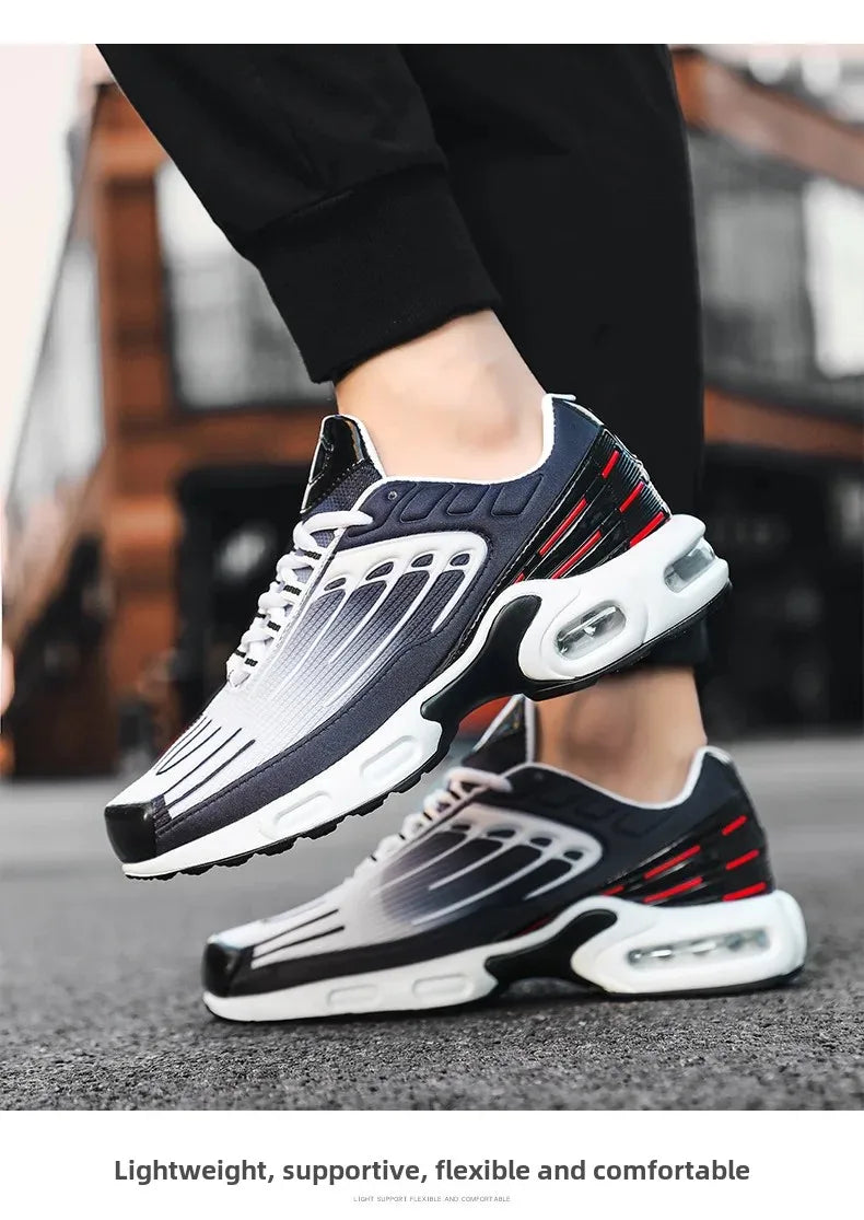 2024 New Spring Large Size Couple Air Cushion Sports Shoes Student Running Shoes Men Casual Trendy Sport Shoes Breathable