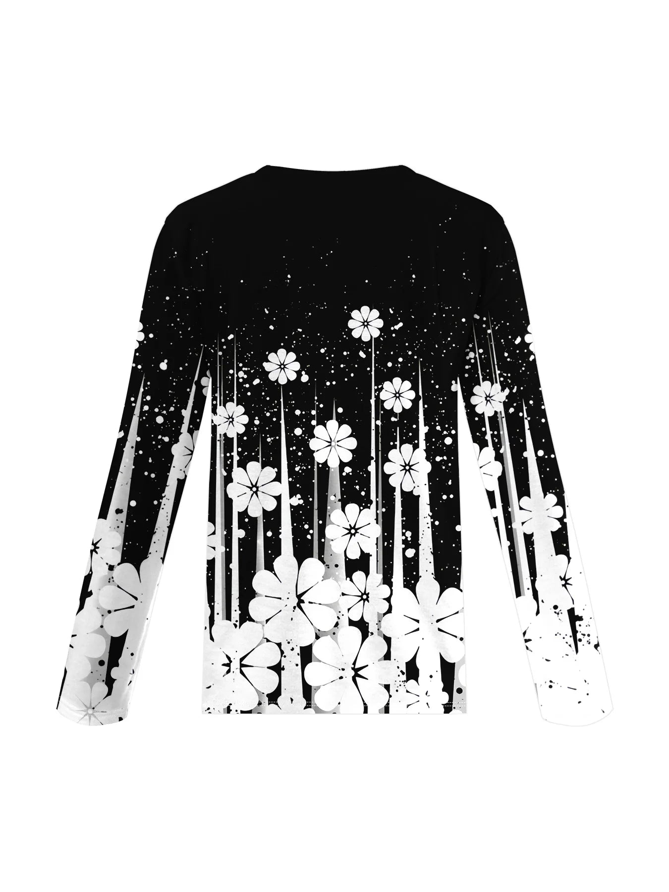 2025  Autumn and winter new fashion round neck long sleeve printed elegant casual loose hoodie