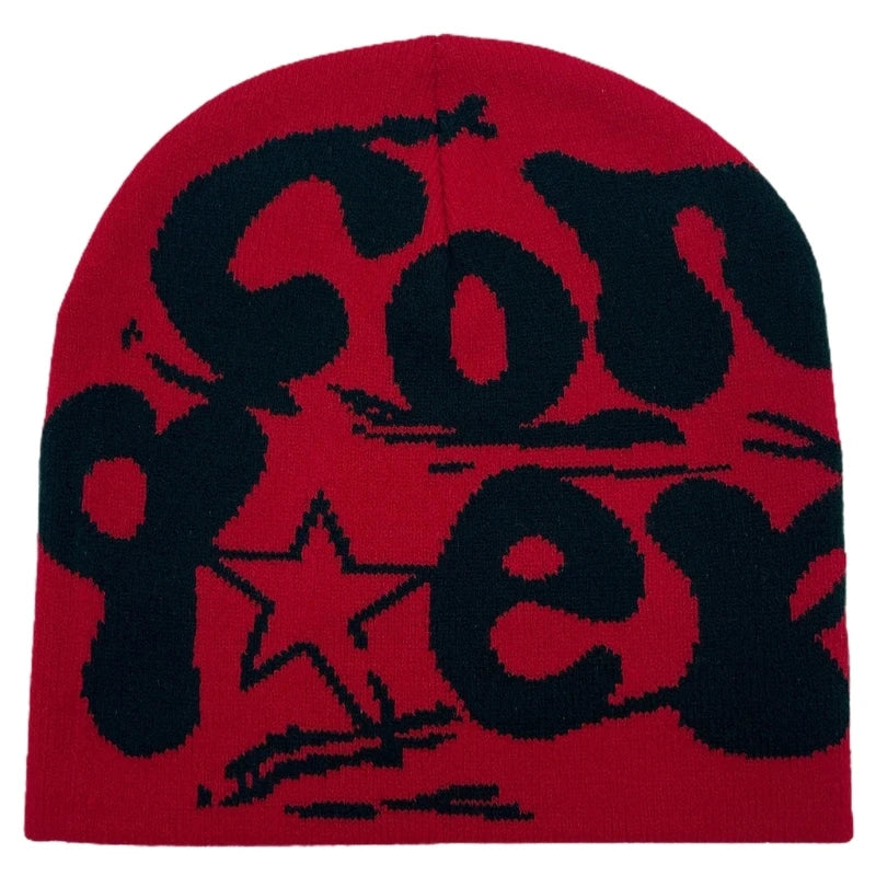 Y2k Beanie Hat Slouchy Beanie Vintage Beanie Warm Beanie Halloween Accessories Slouchy Beanies High School Teens