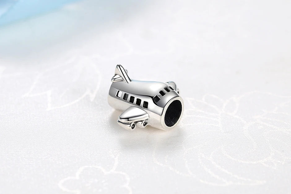 Original 925 Sterling Silver Charms Camera Suitcase London Bus Love Heart Beads Fit Bracelets Necklaces DIY Jewelry Women