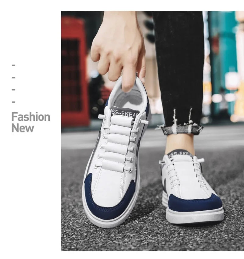 2025 Spring and Autumn New Men's Shoes Leather Low Cut Fashion Trendy Running Sports Men's Casual Trendy Shoes