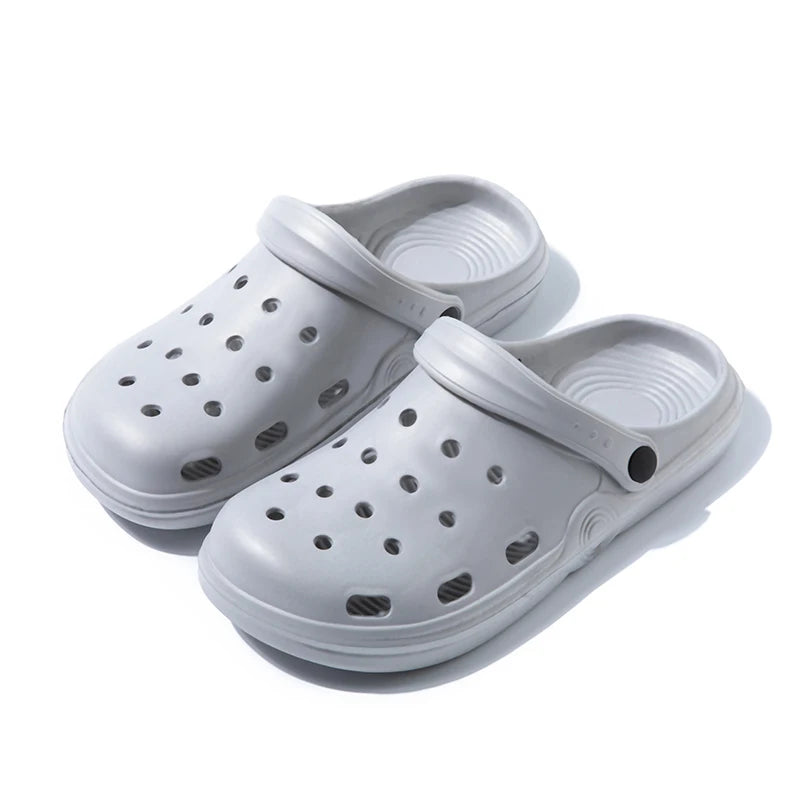 Women Summer Beach Sandals Casual Garden Clogs Outdoor Closed Toe Sandals for Men Couples Non Slip House Shower Slippers