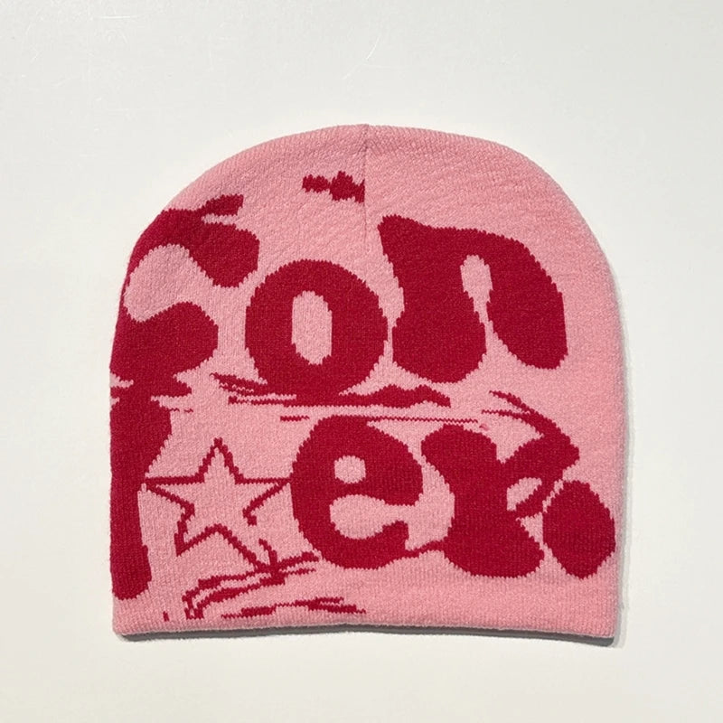 Y2k Beanie Hat Slouchy Beanie Vintage Beanie Warm Beanie Halloween Accessories Slouchy Beanies High School Teens