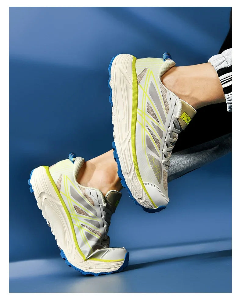 2025 Marathon Air Cushion Men Sports Running Shoes Breathable Lightweight Women Comfortable Athletic Training Climbing Sneakers