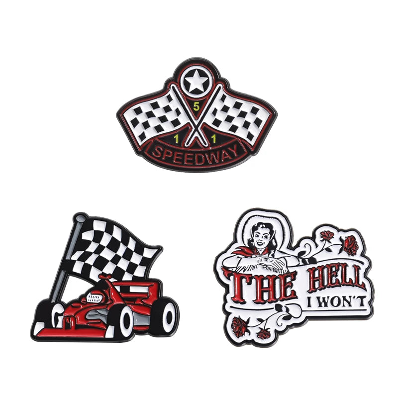 3pcs/sets Hard Enamel Pins Funny Creative Metal Brooches Jewelry Halloween Punk Cartoon Lapel Badge Accessories Gift for Friends