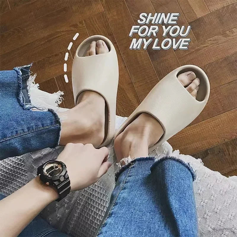 Quality Mens Slippers 4cm High Summer Sandals Male Female Men's Sandals 2025 The New Household Use EVA Women's Woman Indoor
