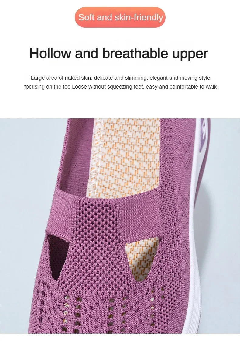 Women's Shoes 2025 Summer Casual Sneakers Breathable Mesh Chunky Sole Affordable Free Shipping