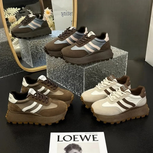 New Women Mesh Breathable Platform Sneakers Women Casual Lace Up Outdoor Women Shoes Low Top Sneakers fashion Zapatos De Mujer