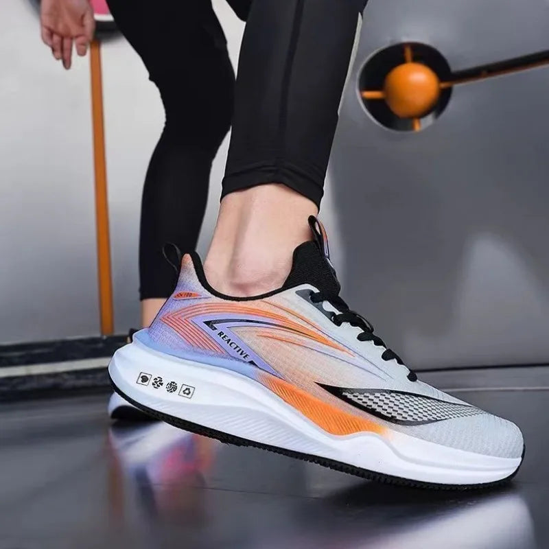 Summer Cross-border Hot Sale Men's Women Sneakers High Quality Breathable Damping Air-cushion Running Shoes Zapatillas Plus 46