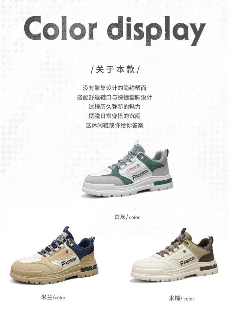 New Sneakers Men Casual Autumn Vulcanized Shoes Male Walking Sport Shoes Outdoor Sneakers Male Sneakers 2025 Zapatos De Hombre