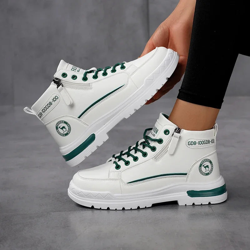 Moipheng Shoes Women Breathable Causal Platform Sneakers Ladies Letter Printed High Tops Walking Shoe Size 42 Zapatillas Mujer