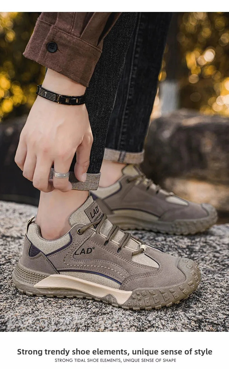 Men's Breathable Mesh Sport Shoes Casual Outdoor Climbing Anti-slip Wear-resistant Workwear Mountain Climbing Shoes Hot Sale Of