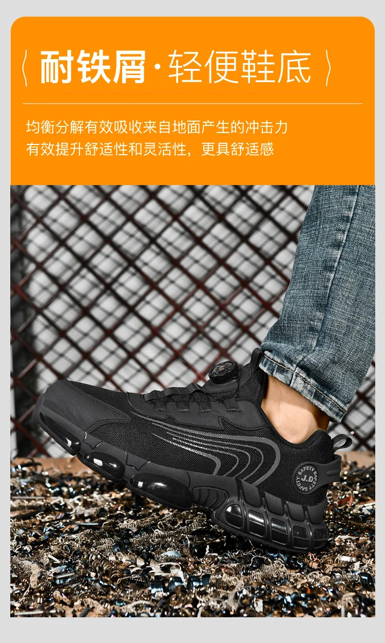 Men's Military Tactical Boots Army Boots Men Side Zipper Military Boots Men Anti-Slip Ankle Boots Work Safety Shoes Hiking Shoes