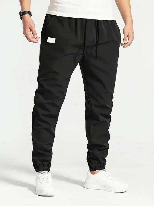 2025 NEW Spring Autumn Slim Men Pants sports casual Joggers trousers Mens Solid Color Straight Pants thin Woven Daily Sweatpants